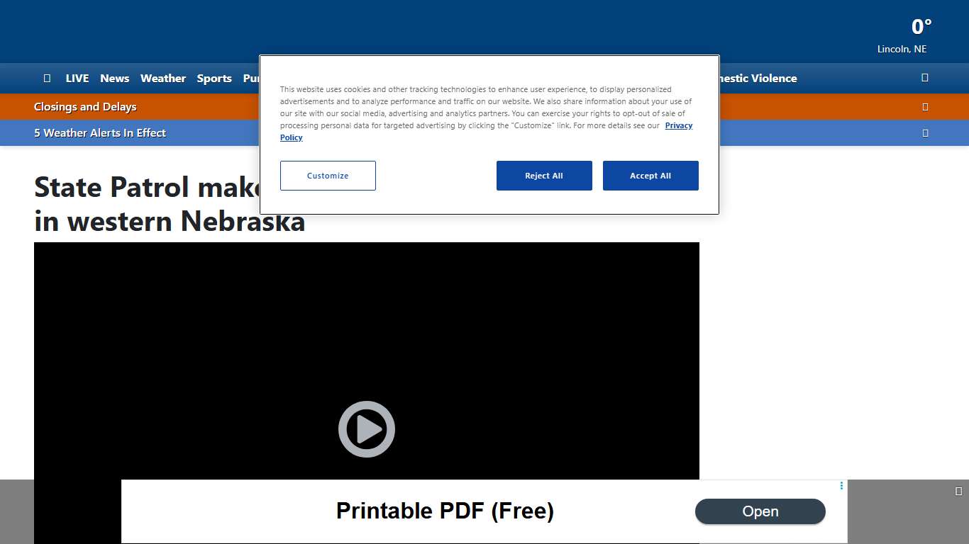 State Patrol makes two arrests after body found in western Nebraska